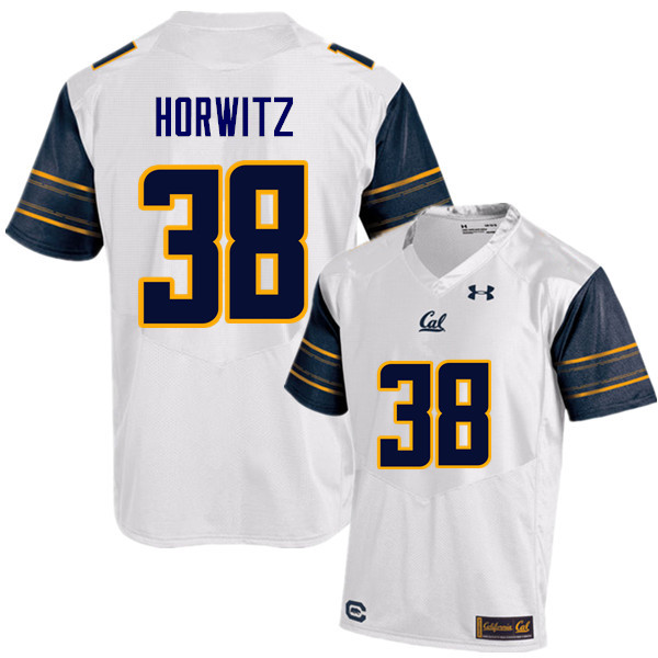Men #38 Matt Horwitz Cal Bears (California Golden Bears College) Football Jerseys Sale-White